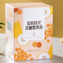 艺福堂茶叶 水果茶 金桔冰糖桂花雪梨养生茶 花草茶泡水喝的水果花茶100g
