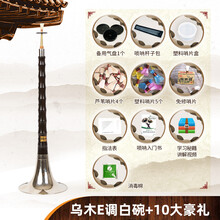 精制初学者唢呐乐器全套乌木唢呐调成人大小号唢呐 乌木E调白碗+10大