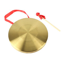 炎黄 三句半道具套装专业成人铜锣鼓镲套装五大件套小中大场合儿童小孩组合4件全套舞台表演乐器 单独18厘米锣