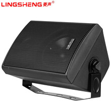 菱声（LINGSHENG） 菱声204壁挂音箱背景音乐系统公共广播教室超市店铺商场壁挂音响会议室音响 特价款20瓦黑色