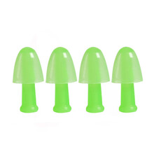 游泳耳塞防水耳朵防进水神器中耳硅胶炎大人洗澡鼻夹装备 加强版绿色4个装