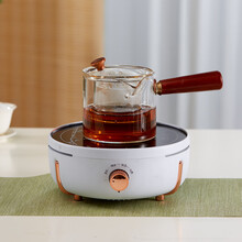 冠为（GUDVES）茶炉电陶炉煮茶器 煮茶烧水壶电磁炉家用泡茶壶玻璃迷你小型蒸汽全自动茶具套装 【壶500ML】GW-T1+侧把手壶