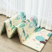 品高XPE爬行垫婴儿童爬爬垫泡沫地垫加厚可折叠无味加厚垫子 闭眼萌宠&小小怪兽  200*180*2cm