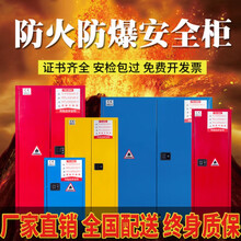 雷赫防火防爆柜工业化学品安全柜危化危险品储存柜易燃易爆液体防爆箱 2加仑