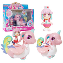 巴啦啦玩具巴拉拉小魔仙海萤堡变身器魔法棒琴套装娜希雅冰蓝星箭套装儿童女孩生日礼物 581621凌海昕座骑精灵套装