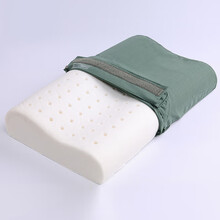 07式军枕头单人学生枕头套配发04枕头06橄榄绿海陆空枕套 【带孔记忆棉】军绿色枕头