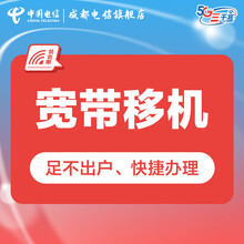 中国电信（China Telecom） 成都电信宽带移机业务预约办理 同城迁移安装 搬家搬迁
