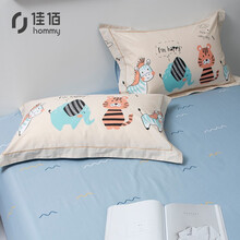 佳佰 枕套 一对装全棉高支高密单独枕套 纯棉信封式宽边枕头套 维纳48*74cm