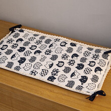 猫笼平台垫猫咪宠物脚垫带绑绳加厚双面防卡脚凉席垫子猫垫子猫吊床四季通用猫咪用品 风和猫 帆布凉席L760（50*35cm）