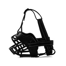 HENCHMEN亲信 狗嘴套宠物狗防咬狗口罩中大型犬止吠器防乱吃乱叫可喝水狗狗嘴罩 尼龙款4#嘴围28cm 建议体重60-80斤