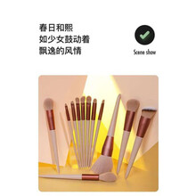 fix菲丝加芬美妆四季青速干化妆刷毛超柔软13支腮红散粉刷套装 12支春日和套刷 人造纤维
