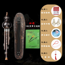 葫芦丝C调防摔耐用镀铜降B成人学生演奏型葫芦丝初学者乐器 镀铜降B 调+皮盒+180页学习说明+全套