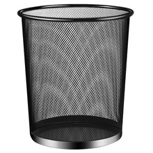 达福芮240mm中号铁网垃圾桶分类金属办公室纸篓酒店垃圾筐家用卫生桶
