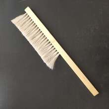 养蜜蜂工具 蜂扫三排蜂扫马尾蜂刷蜜蜂双排蜂扫柔软蜂刷蜜蜂扫蜂具 双排马尾蜂扫 一把