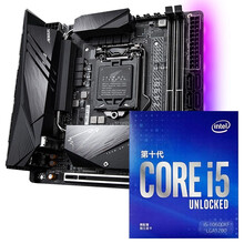 技嘉（GIGABYTE）Z490I AORUS ULTRA 迷你雕主板+英特尔（Intel）i5-10600KF 6核12线程 盒装CPU CPU主板套装