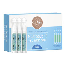 肌肤蕾(Gifrer)生理盐水海盐水成人儿童婴儿滴鼻液吸鼻洗鼻器 肌肤蕾绿滴5ml*20支
