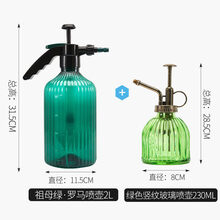 草庄 消毒液喷雾器  园艺气压式喷壶消毒浇花家用高压小喷水喷雾器浇水压力洒水壶z6 祖母绿+竖纹绿