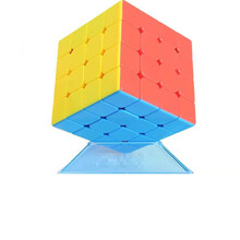 二级魔方 学生模玩具初学者磨方套装全套儿童三阶四阶魔方尚MSY 四阶实色 送3阶黑