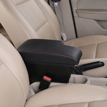 汽车中央扶手箱福特经典福克斯扶手箱focus扶手箱专车专用原车 黑色红线超纤皮