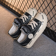 回力童鞋2020秋季新款儿童帆布鞋学生鞋男童透气布鞋女童休闲鞋子 20-031黑色 35码/225内长约22.0CM