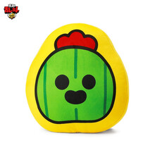 BRAWL STARS 脸型抱枕  动漫卡通周边可爱居家毛绒玩偶LINE FRIENDS荒野乱斗 斯派克