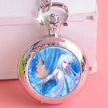 叶罗丽娃娃时间公主 怀表叶罗丽怀表罗丽仙子孔雀夜萝莉娃娃冰公主表女孩挂链表来图定制 叶罗丽-D款 里面照片+