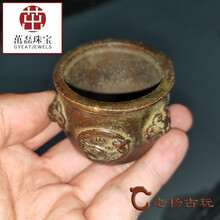 古玩杂项古董收藏老物件仿古做旧铜器小香炉捡漏纯铜摆件