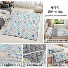 全棉宝宝爬行垫婴儿爬爬垫家用客厅地垫子儿童可折叠加厚整张 布洛尼 150*200cm