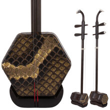 音潮（yinchao）二胡民族拉弦乐器7115古夷苏木优质演奏二胡琴拖刻字 7115-A 古夷苏木二胡