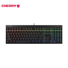 樱桃（Cherry）MX2.0S RGB G80-3821LXAEU-2 机械键盘 有线键盘 全尺寸游戏键盘 RGB灯效 黑色 茶轴