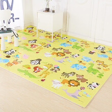 明德Meitoku爬行垫儿童泡沫地垫卡通授权覆膜爬行垫拼图宝宝地垫卧室防摔加厚垫子 动物王国（4片/包） 60*60*1.0cm