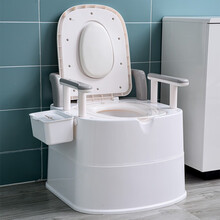 京东超市	
英玛仕 移动马桶孕妇老人坐便器可移动室内家用简易老年人坐便椅蹲厕尿桶 豪华升级款灰白色【2内桶】