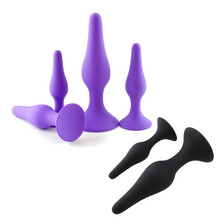 女用后庭拉珠肛塞组合4件套按摩自wei慰器成人用品 M号紫