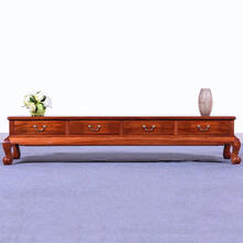 DFJXW F红木家具缅甸花梨（学名：大果紫檀）电视柜实木新中式仿古液晶电视柜矮柜地柜 长238*宽44*高42cm