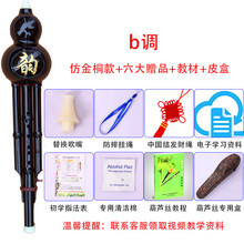 XINXIANGXI 葫芦丝乐器初学c调降b调儿童中小学生成人演奏型胡芦丝自学 仿木降b调+皮盒+书+