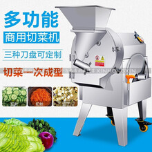 钦樽切菜机商用土豆胡萝卜切片机切丝机商用切段切条机多功能蔬菜切菜机学校饭店食堂用 801切菜机