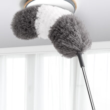 苏力达 除尘掸鸡毛掸子天线伸缩杆2.8米可加长家用扫灰打扫屋顶天花板蜘蛛网 2.4米【天线伸缩除尘掸】