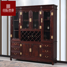 公匠传奇红木家具 印尼黑酸枝(学名:阔叶黄檀）酒柜间厅柜储物柜实木博古架中式置物柜餐边柜 酒柜