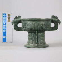 周鼎青铜器 西周琱生簋食器仿古做旧摆件古董文玩收藏博物馆定制