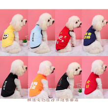 小狗狗衣服春装薄款夏装背心春夏宠物泰迪比熊博美幼犬小型犬猫咪 袖红色 XS