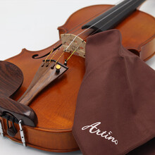 台湾ARTINO小提琴擦琴布中大提琴擦琴吉他布古筝古琴擦琴布萨克斯长笛管乐器键盘乐器通用擦布 褐色