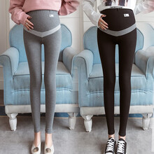 苒琦妈咪孕妇打底裤秋冬外穿孕妇裤子时尚款秋季长裤孕妇装春秋款潮妈秋装 深灰色 M