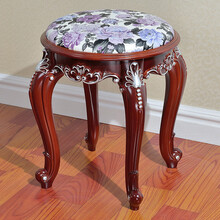 【保价30天】白色法式练琴凳简约现代欧式古筝凳子仿实木 复古描银款 F1728皮艺