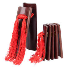 乐府诗（YUEFUSHI） 乐府诗快板儿德云社刻字专业演奏儿童成人快板初学入门福建竹板专业快板 深红色升级版镜面包 成人快板