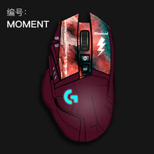 酷元素 适用于 罗技 g502hero鼠标贴纸防汗贴防刮防滑贴定制全包贴膜鼠标贴侧边贴 NO.18【还有多种风格可选】 g502鼠标贴