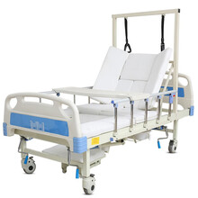 礼达康 护理床老年人家用 多功能带坐便床医院瘫痪病人侧翻起背翻身老人康复家庭护理医用病床 骨科牵引床【单支架】