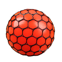 手捏球 压力减压球学生恶心玩具儿童捏捏球神器葡萄发泄球解压捏捏乐 橙色 6cm直径