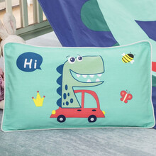 9i9久爱久宝宝枕套婴儿童枕套纯棉幼儿园枕头套可水洗四季(不含枕芯)50*30cm恐龙21A003