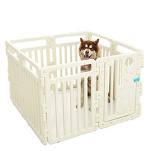筱宠X01狗围栏隔离栏狗狗笼子大中小型犬围栏栅栏泰迪猫笼子室内宠物用品 90cm高款7大片+1门栏