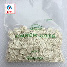 一次性乳胶手指套电子工业橡胶无尘净化耐磨防滑美甲护指 白指套500克/包 约800个